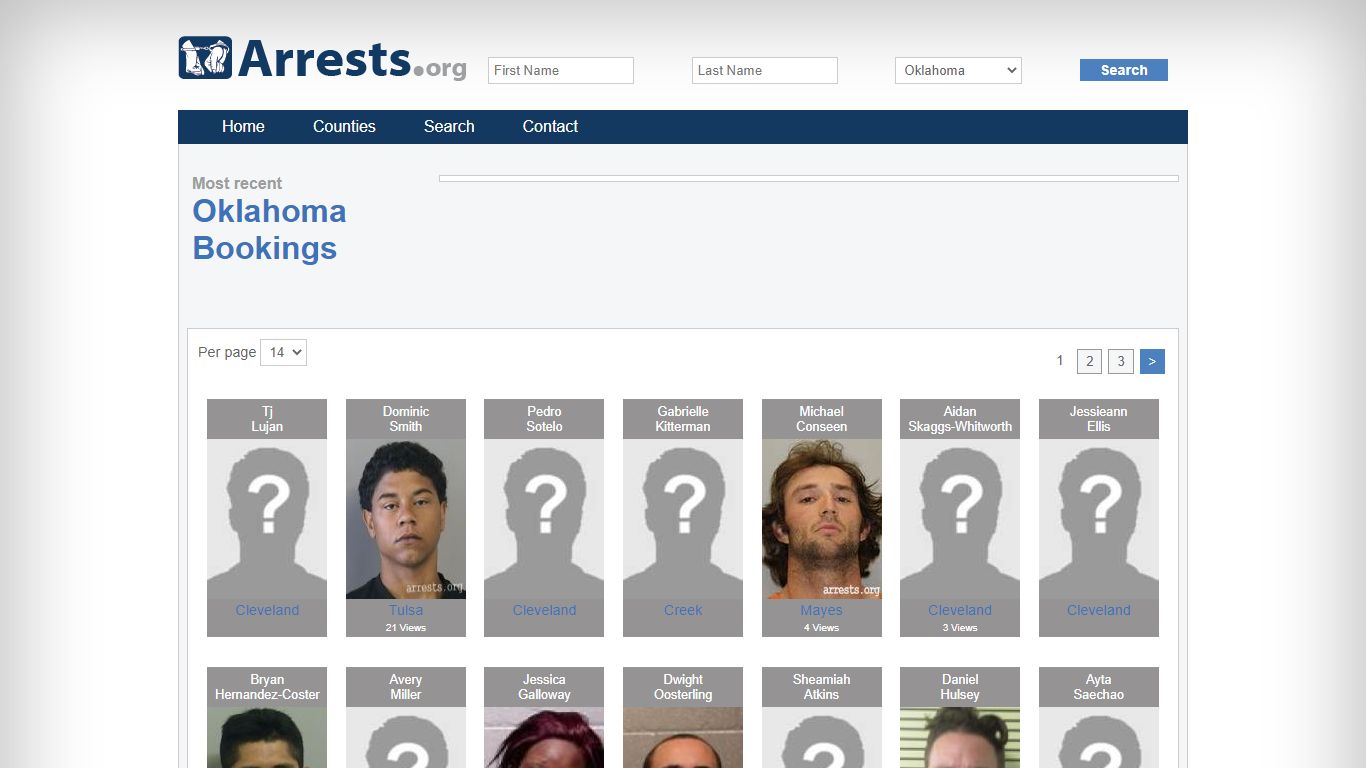 Oklahoma Arrests and Inmate Search