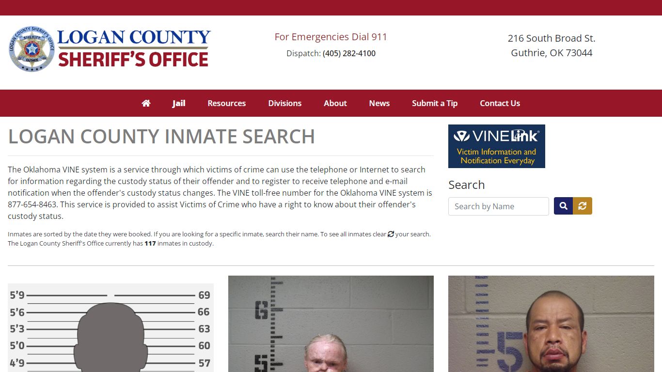 Inmate Search - Logan County Sheriff's Office